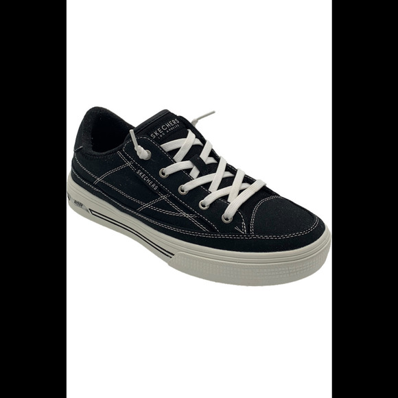 Skechers Arch Fit Washable Canvas Slip-On Arcade Black - Medium - Picture 1 of 3